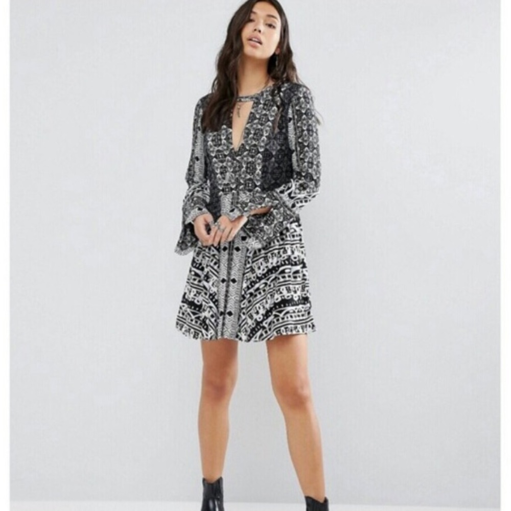 Free People Bell Sleeve Tunic Dress